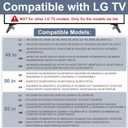 Stand for LG TV Legs Replacement for LG 49 50 55 Inch TV Base/Foot LJ UJ UK UM UN Series, 55UJ6300 55UJ6320 55UJ630T 55UJ635T 55UJ6540 55UK6500 55UM6900 55UM7300 55UN6900 55UN7200 55UN7300 with Screws