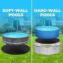 16' x 32' Rectangle Thicker Heavy Duty Pool Liner Pad for Above Ground Pool, Padding Underlayment for Pool Bottom, Protects Pool Prevents Punctures Weed Barrier Comfortable Underfoot