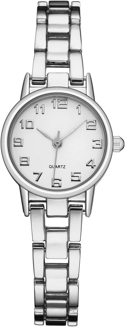 Womens Waterproof Wrist Watch,Women's Small Thin Analog Bracelet Quartz Watch Dainty Christmas Gifts