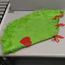 36 Inch Christmas Tree Skirt Lime Green Mat Faux Fur Large Xmas Tree Skirts Christmas Decoration Mat Round Plush Carpet for Holiday Party Decorations Ornament