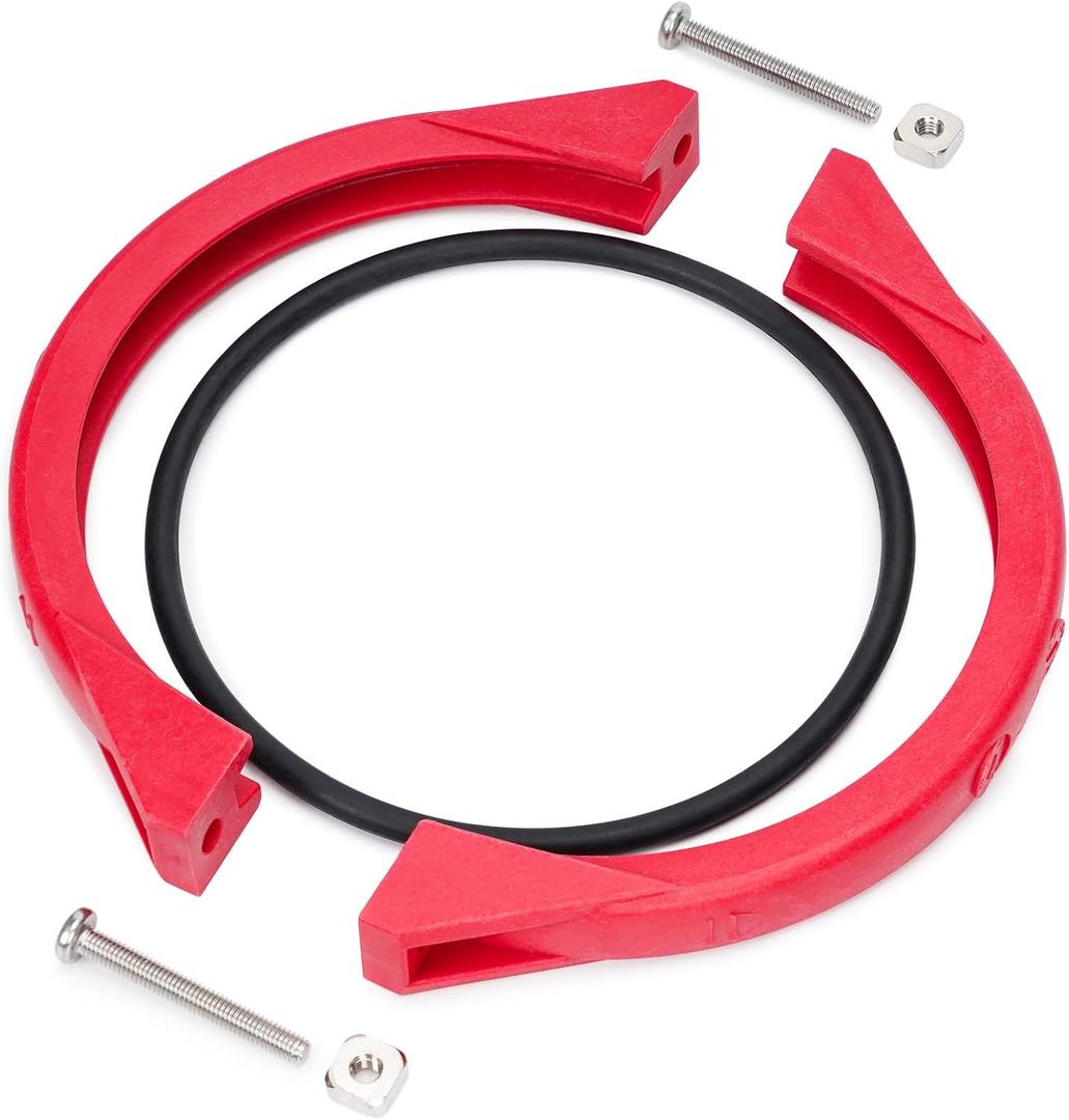 CIPU Flange Valve Clamp Replacement Kit for Sand Pool Filter Systems,Flange Clamp with O-Ring, Screws & Square Nuts | Flange Valve Clamp Replacement