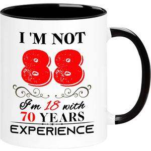 1938 88th Birthday Mug for Women Men, Turning 88 Year Old Birthday Gifts for Mom, Dad, Grandma, Grandpa, Wife, Husband, Daughter, Sister, Best Friends, Coworkers, Her, Him, 11oz Coffee Cup