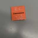 BRONZEDOG Leather Cat Collar with Removable Bells Non Breakaway Kitten QR Tag for Girl Boy (7" - 9" for Cats, Green & Gold)