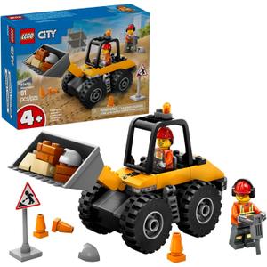 LEGO City Yellow Construction Wheel Loader Building Sensory Toy - Construction Vehicle Toy for Toddlers, Boys and Girls, Ages 4+ - Educational, Learning Gift Idea for Preschoolers - 60450