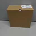 Coutgo Women's Knee High Boots Wide Calf Square Toe Chunky Heeled Pull-on Boot (Beige)