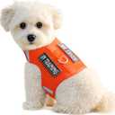 Sunraymascota Dog Harness for Puppy  Adjustable Reflective Easy Put On Soft Mesh Vest for Small Dogs with 2 Patches (Orange,XXXS) (XXXS(Neck:6.2-7.8",Chest:8.2-10.1"))