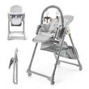 Kinderkraft LASTREE Foldable Baby High Chair, Grey