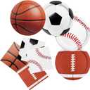 Gatherfun Sports Themed Birthday Party Kit for 40 - Includes Sports Themed Plates and Napkins for Boys Sports Theme Party Decorations Supplies