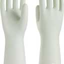 wahoo Skin-Friendly Cleaning Gloves, Reusable Dishwashing Gloves with Flocked Cotton Liner, Dishwashing, Kitchen, Canary Green, Large (Large (Pack of 1))
