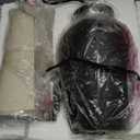 22" Black Ceramic Farmhouse Table Lamp with Ginger Jar Design - for Living Room,Dining Room,Bedroom,Office,Nightstand,End Table