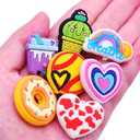 Random Different Focal Bead for Pens Bulk 50PCS Silicone Focals Bead Mixed Cute DIY Craft Loose Bead for Pen/Bracelet/Keychain/Necklace DIY Lover Gifts Party Favors