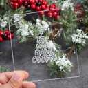 I Wish You a Merry Christmas small Acrylic Embosser for cakes and cupcakes- 1 Pack