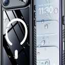 SPIDERCASE Magnetic for iPhone Air Case Waterproof, Built-in Lens & Screen Protector,[IP68 Underwater][15FT Military Shockproof] [Dustproof] Full Body Protection Cover for iPhone 17 Air 6.5,Purple