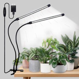 Grow Lights for Indoor Plants - 96 LED Full Spectrum Clip Plant Growing Light with 5-Level Dimmable,Auto On Off Timing 3 9 12Hrs Perfect for Indoor Growing and Seed Starting