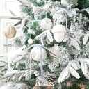 Dusty Blue Velvet Ribbon Christmas Bow 5 x 7 Inches Premade Blue Bows for Christmas Tree Hanging Decorations Gift Wrapping Wreaths Crafts Outdoor Indoor Home Decor Wedding, Pack of 24