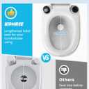 Kohree 6.34 Gal Portable Toilet for Adults: Large Camping Toilet with Wheels, Level Indicator - Odorless Leak-Proof Boat Porta Potty with Paper & Detergent Collection for Home Use, Camper, RV Travel
