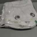 Nanspring White Linen Curtains 84 inches Long for Bedroom Back Tab Light Filtering Privacy Sheer Modern Farmhouse Coastal Decor Off Cotton Textured Gauze Curtain Living Room 2 Panel Set