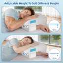 Side Sleeper Pillow with Arm Hole - Adjustable Shoulder Pillow for Side Sleepers, Memory Foam Pillow Provides Support & Reduces arm Pressure, Cooling Arm Pillows, Rotator Cuff Pain Relief