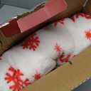 Snuggle Sac Gingerbread Man Throw Blanket Red White Plaid Checkered Blanket 50x60 inches, Ultra Soft Cozy Throw Blanket for Couch, Sofa and Bed for Christmas