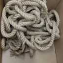 Jute Rope (1 in X 100 ft), 25mm Thick Twisted Manila Ropes,Tug of War Rope,Thick Ropes Natural Heavy Duty Hemp Rope for Swing Bed, Crafts, Railing, Tug of War, Home Decorating (25mm, 100FT)