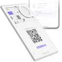 Rolling Square AirCard Pro - Android Find Hub only  Bluetooth Tracker Card, Wireless Charging, Digital ID, Anti-Loss Wallet Tracker  Smart Locator, White