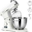 ZACME 8.4QT Commercial Stand Mixer 800W with Aluminum Die Casting Meets the Standard of NSF/ANSI 8-2023, Mixers Kitchen Electric Stand Mixer with Stainless Steel 8L Bowl, Dough Hook, Whisk and Beater, Porcelain 8.4QT