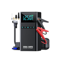 Portable Car Starter with Air Compressor, 3500A 150PSI Car Battery Starter Battery Pack (All Gases/10L Diesel), 12V Car Jump Box Car Battery Jumper Starter, Large LCD Display, 2 Lights