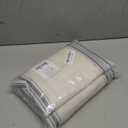 NICETOWN Extra Long Farmhouse Linen Curtains for Bedroom, French Blue Stripes, Privacy Light Filtering Drapes Rod Pocket Back Tab, Boho Chic Curtains for Living Room, 1 Pair, 52W x 84L