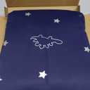 LORDTEX Dinosaur and Star Foil Print Blackout Curtains for Kids Room - Thermal Insulated Curtains Noise Reducing Window Drapes for Boys and Girls Bedroom, 42 x 84 Inch, Navy, Set of 2 Panels