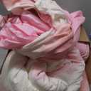 Blush Pink and White Gradient Comforter Set Queen Size 7 Pieces Elegant Ombre Bed in a Bag - Reversible All Season Bedding Set with Comforter, Flat Sheet, Fitted Sheet, 2 Pillowcases & 2 Pillow Shams