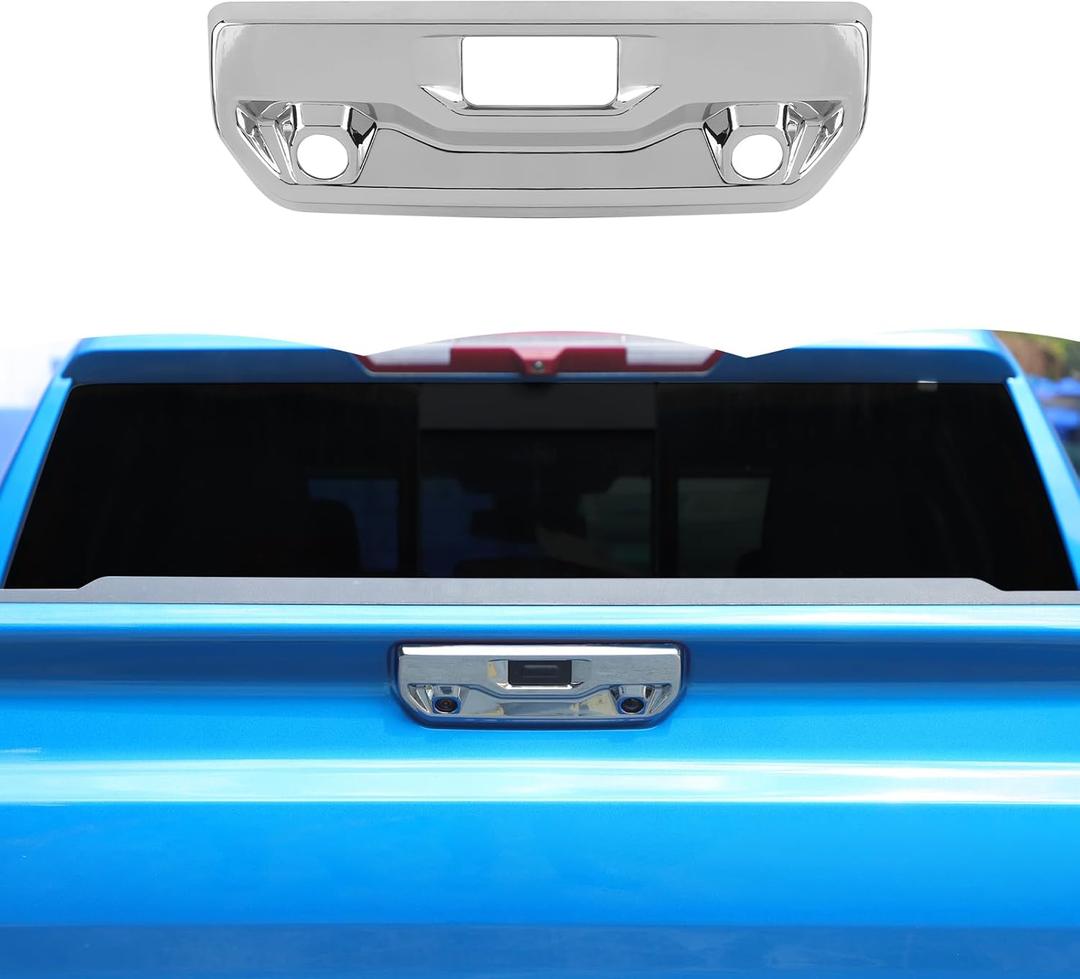 RT-TCZ Tailgate Handle Cover Rear Door Handle Cover Trim Decoration Exterior Accessories for Chevrolet Silverado/GMC Sierra 2019-2024,Chrome