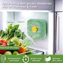 2 x Fridge Deodorizer 1PackMore Effective Than Baking SodaRechargeable Refrigerator Deodorizer Made of zeolite 8-12 Months Long-Lasting Freshness for Fridge