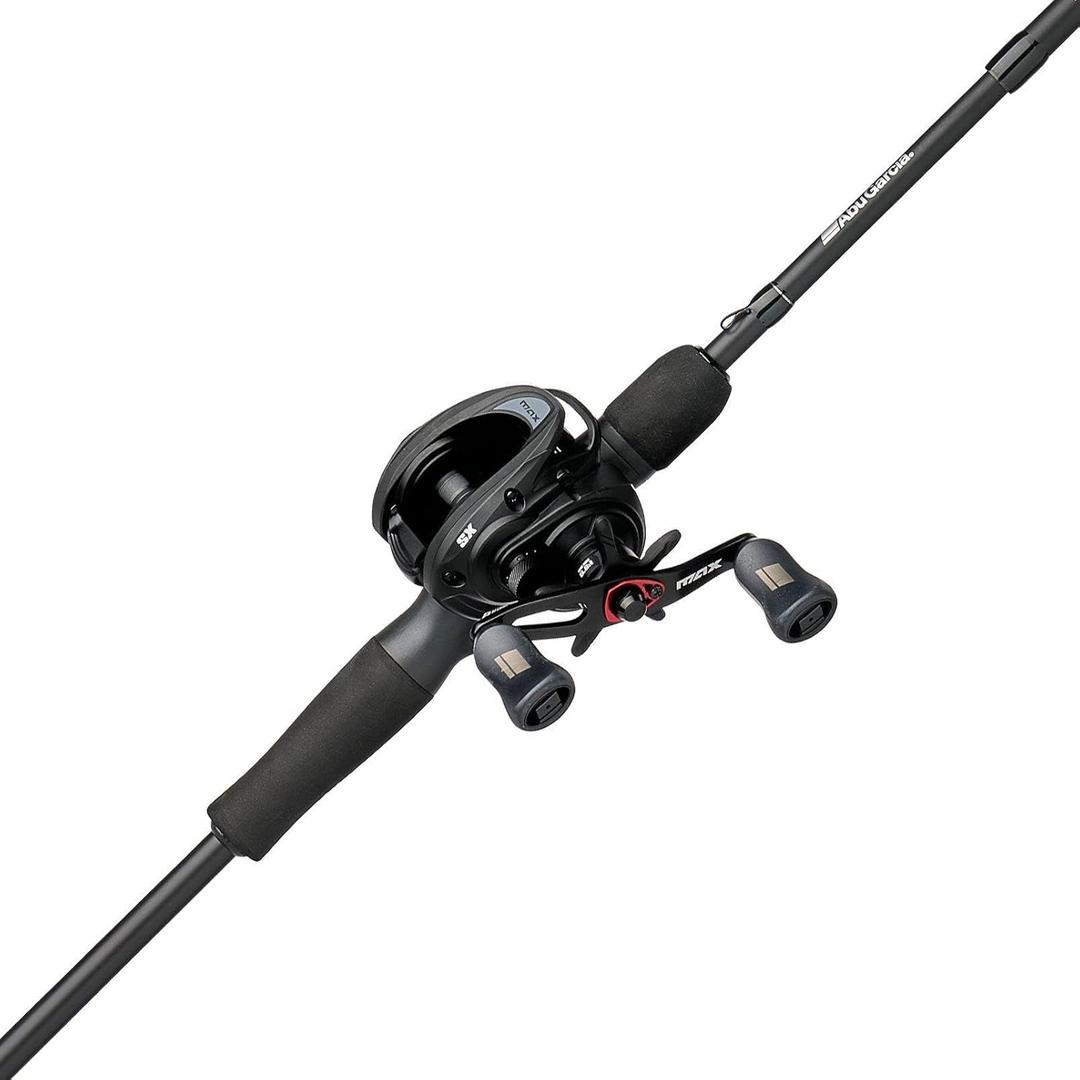 Abu Garcia Max SX Baitcast Low Profile Reel and Fishing Rod Combo