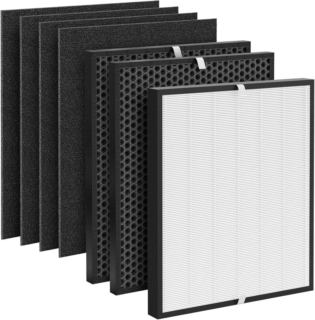 Premium Replacement Filter Compatible with AD3000 Air Puri-fier, Include 1 Premium Filter + 2 Carbon Filters + 4 Pre-filters