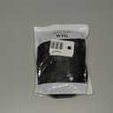 IMISSU 28 Inch/70cm Long Hair Water Wavy Wigs with Bangs Cosplay Costume Wig (Black)