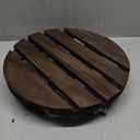 2pack 12" Plant Caddy Plant Stand with Wheels Rolling Plant Stand Heavy Duty Wooden Round Plant Dolly Rollers with Metal Lockable Casters Indoor Outdoor Pot Plant Roller Base Caddies,Patio,Flower Pot