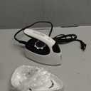 Sundu Mini Travel Iron with Steam,1000W Portable Non-Stick Soleplate Steam Small Iron for Quilting & Sewing,300 Microsteam Holes,90ml Water Tank,Lockable Safety Base,Digital Temperature Control (Black and white)