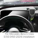 Car Phone Holder for Mercedes-Benz E Class 2024 2025 2026 E350 E450 Sedan Wagon Auto Accessories Navigation Bracket Interior Decoration Screen Dash Board Mobile Cell Phone Mount case