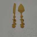 Wedding Cake Knife and Server Set, Gold Cake Cutting Set for Wedding, Vintage Rose Wedding Cake Cutting Set for Birthday, Party, Anniversary, Cake, Pie, Pizza