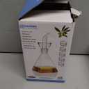 HAIZEEN 4 oz / 125 ml No Funnel Needed Olive Oil & Vinegar Dispenser Glass Cruet Decanter for Kitchen,Lab glassware seal handicraft Keeps Oil Fresh Longer