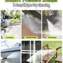 Portable Pressure Washer Cordless 2 Batteries - 1200PSI Brushless Battery Powered Power Washer with 6-in-1 Nozzle, Foam Cannon, 3 Power Level, Hand Held Pressure Washer for Cars Patio Driveway (Green)