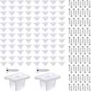 Waterproof LED Strip Mounting Clips Holder Mounting Bracket Neon Mounting Clips Fixing Clamps Holder with 200 Screws for 5mm to 6mm LED Strip Lighting, Translucent, Pack of 200