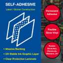 ComplianceSigns.com DANGER High Voltage Authorized Personnel Only OSHA Safety Label Decal, 5x3.5 in. Vinyl 4-Pack for Restricted Access Electrical