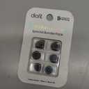 Premium Multi-Flange Eartips for Galaxy Buds2/Galaxy Buds FE (Black)  Always Fits, Never Slips