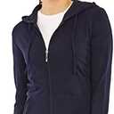 Women's Zip Up Cotton Light Hoodie Jacket M