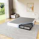 D&H FURNIMMT Queen Size Box Spring 7 Inch, Heavy Duty Metal Box Spring Bed Base with Fabric Cover, Mattress Foundation, Easy Assembly, Noise FreeQueen