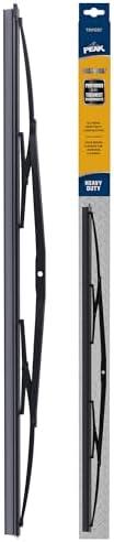PEAK Transport Heavy Duty Windshield Wiper Blade, Durable Metal Wiper Blade Replacement for Class 6-8 Trucks, Class A RV's, and Transit Buses with Saddle Wiper Arm and 28" Wide Saddle Blade