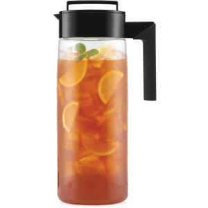Takeya Patented and Airtight Pitcher Made in the USA, BPA Free, 2 qt, Black (64 Ounces)