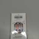 Spring Press on Nails Short Oval Fake Nails with Flower Designs Black French Tip Nails Press ons Glossy Glue on Nails Summer Acrylic Nails Nude Artificial Stick on Nails for Women 24Pcs