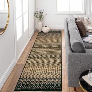 Moroccan Rug Runners for Hallways, 2x8 Ultra Soft Non-Slip Farmhouse Kitchen Rugs, Washable Natural Brown Rug Carpet Runner for Entryway Laundry Bedroom Doorway Moroccan Rug Runners for Hallways, 2x8 Ultra Soft Non-Slip Farmhouse Kitchen Rugs, Washable Natural Brown Rug Carpet Runner for Entryway Laundry Bedroom Doorway